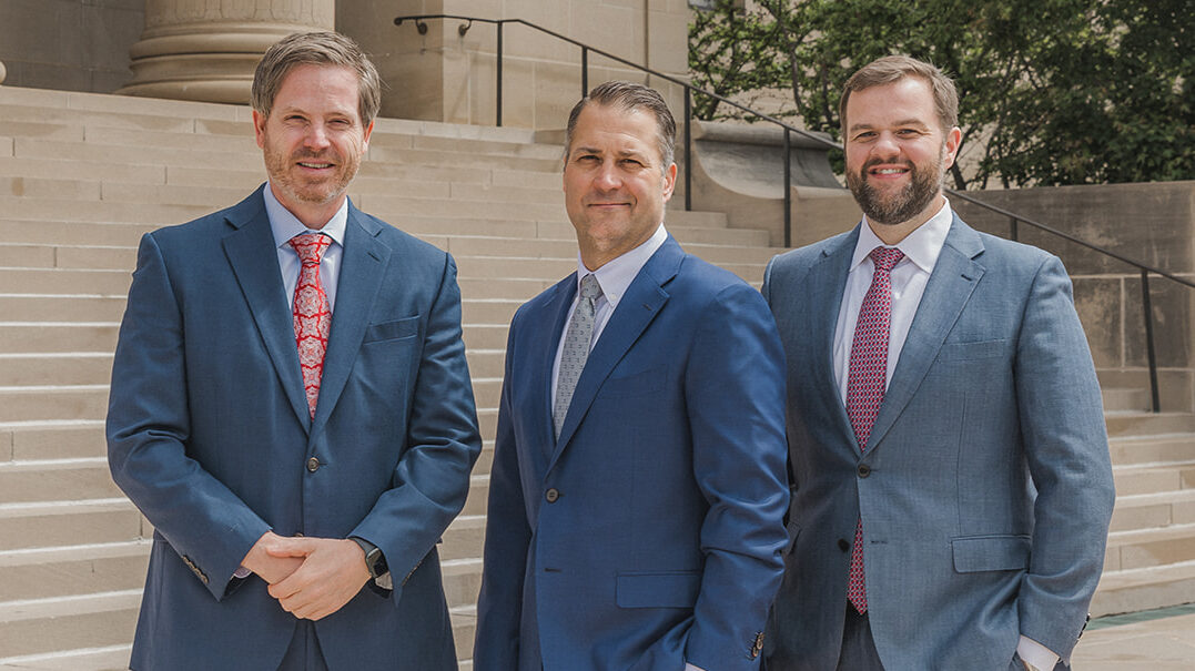 CPY Law founding partners Kevin Young, Nick Clevenger, and Ross Paczkowski.